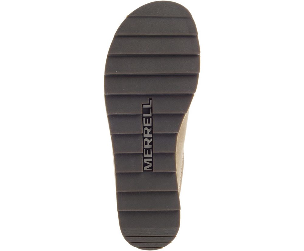 Merrell Slip Ons Brown - Juno Clog Leather - Mens 09XSMHDLZ